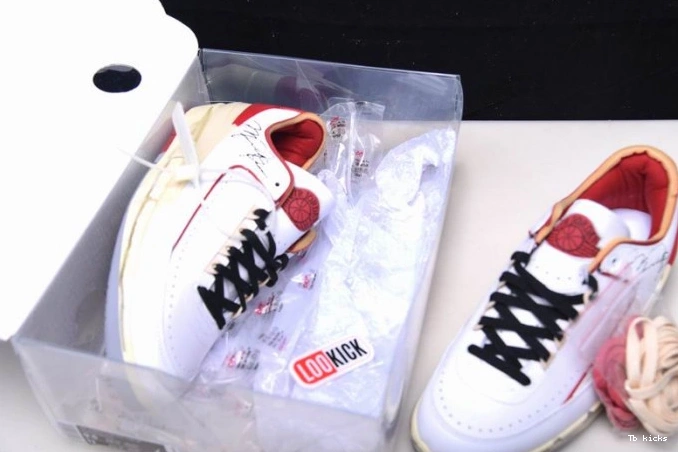 Reps TBK Jordan Retro White Red Off-White SP Low DJ4375-106 2 0812
